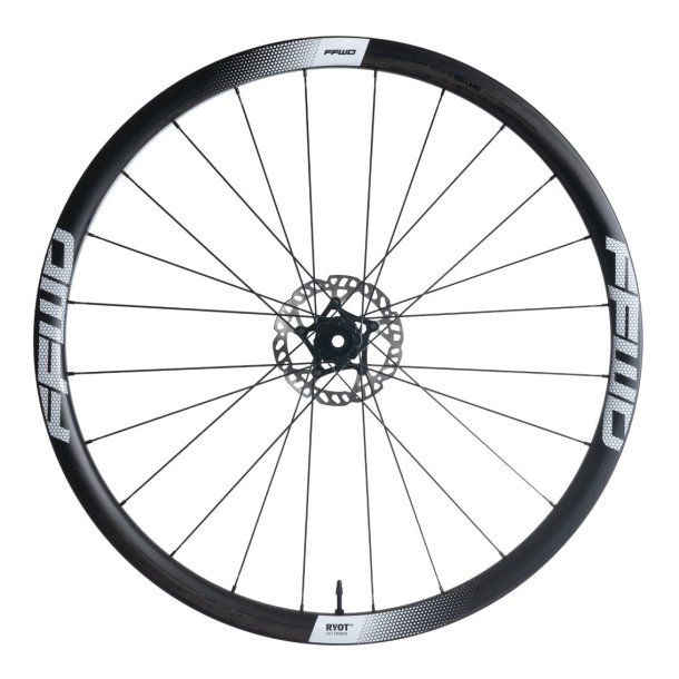 FFWD RYOT 33 - Full Carbon Clincher - Disc CenterLock  - FFWD Nav Baghjul - SRAM XDR Body - Logo Hvid