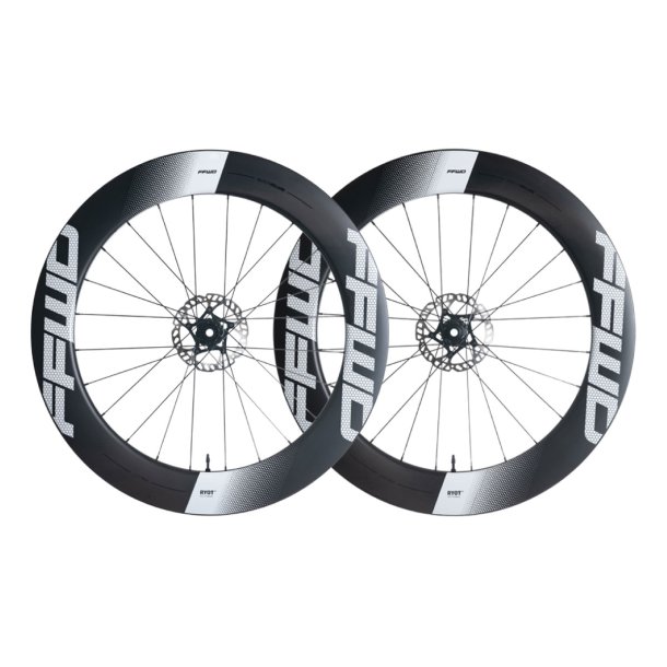 FFWD RYOT 77 - Full Carbon Clincher - Disc CenterLock  - FFWD Nav  S&aelig;t - Campa Body - Logo Hvid