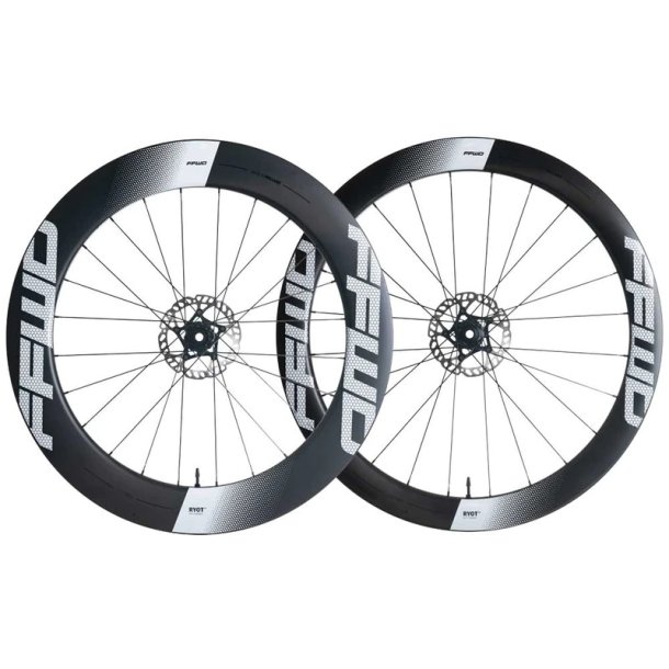 FFWD RYOT 55/77 Hjulst - Full Carbon Clincher - Disc CenterLock  - DT240 Nav 