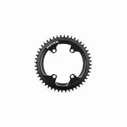 Rotor Round Rings 1x BCD 110x4, Universal Tooth Black